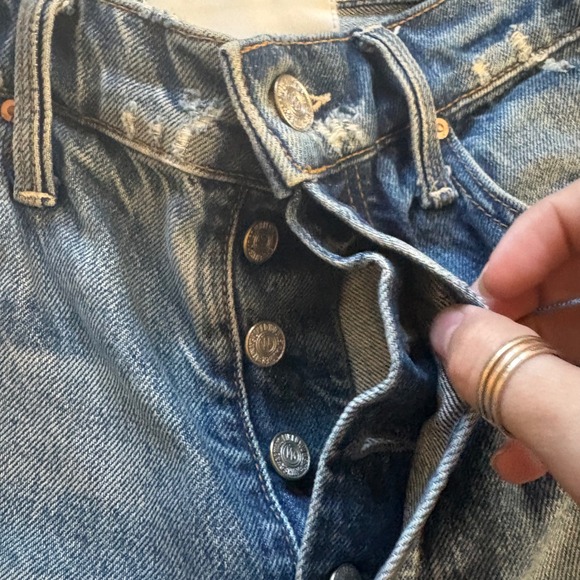 MOTHER SUPERIOR Jeans The Tomcat Roller Shorty in Take Me Higher Size 27 - Picture 6 of 13